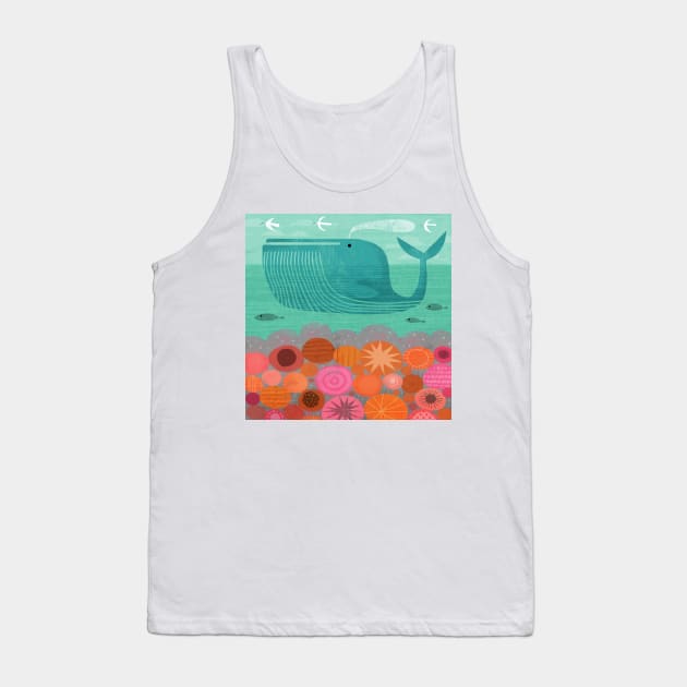 Whale by the Beach Tank Top by Gareth Lucas